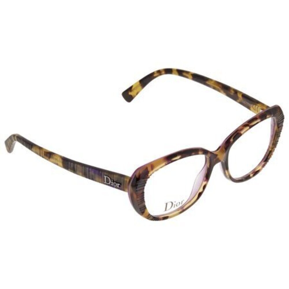 NWT Dior CD3248-2GF Havana Cat Eye 52mm Eyeglasses - Picture 4 of 5